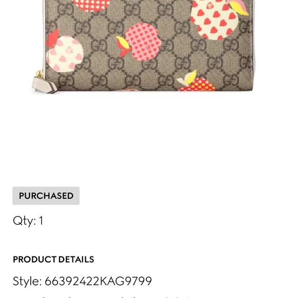 Gucci Les Pommes zip around wallet - Picture 2 of 2